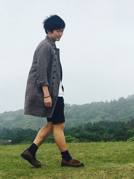 「Milok（ミロック）のアイテム」を使った、kiriさん（メンズ・165cm）の夏コーディネート