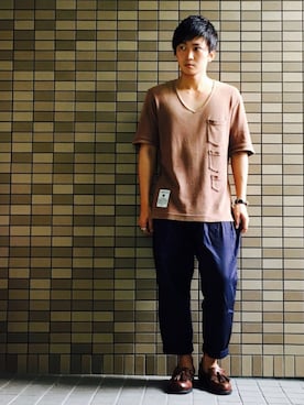 「SHAREEF（シャリーフ）のアイテム（その他）」を使った、kiriさん（メンズ・165cm）の夏コーディネート