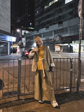 「UGG」｜「アイテム（MA-1）」を使った、_lwy_さん（レディース・158cm）の冬コーディネート