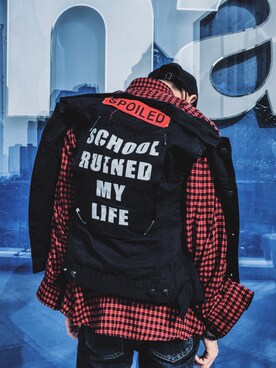 「iT（イット）のアイテム」を使った、hugoさん（メンズ・170cm）の秋コーディネート