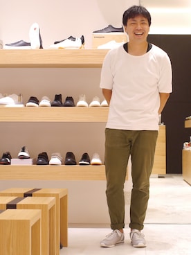 「カーキパンツ」｜LB_YAMAZAKIさん（メンズ・176cm・30代）の夏コーディネート
