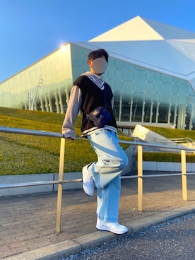 「SUGGESTION（サジェッション）のアイテム」を使った、MAS【相互】さん（メンズ・178cm）の春コーディネート