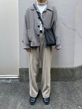 「Dr. Martens（ドクターマーチン）の［UNISEX/ユニセックス］Dr.Martens ドクターマーチン 3EYE GIBSON 1461 MONO 3ホール ギブソン シューズ（ドレスシューズ）」を使った、へいがにさん（メンズ・171cm）の秋コーディネート