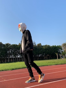 「DC（ディーシー）のアイテム（パンツ）」を使った、jlin1029さん（メンズ・168cm）の冬コーディネート