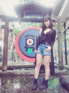 「NET（ネット）のアイテム（ピーコート）」を使った、Yommi Chen🇹🇼さん（レディース・167cm）の秋コーディネート