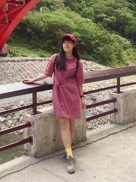 「5（ファイブ）のアイテム（ワンピース/ドレス）」を使った、Yommi Chen🇹🇼さん（レディース・167cm）の夏コーディネート