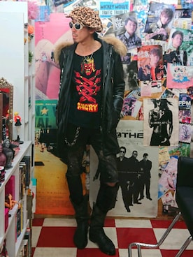 「BACK BONE THE BASIS（バックボーンザベイシス）のアイテム（モッズコート）」を使った、みーやさん（メンズ・181cm）の冬コーディネート