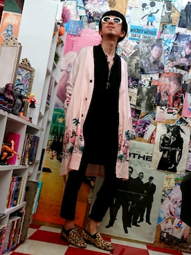 「RUDE GALLERY（ルードギャラリー）のアイテム（ノーカラージャケット）」を使った、みーやさん（メンズ・181cm）の春コーディネート