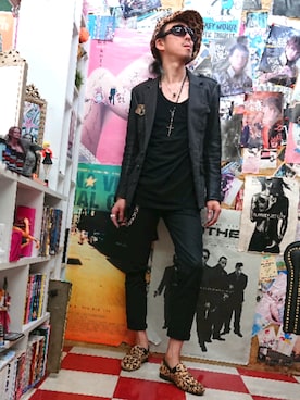 「ROEN（ロエン）のアイテム（テーラードジャケット）」を使った、みーやさん（メンズ・181cm）の春コーディネート
