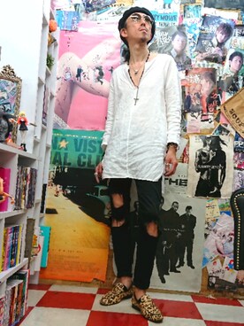 「アタッチメント」｜みーやさん（メンズ・181cm）の夏コーディネート