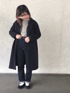 「JOURNAL STANDARD relume（ジャーナルスタンダード　レリューム）のアイテム（チェスターコート）」を使った、megさん（レディース・152cm）の冬コーディネート