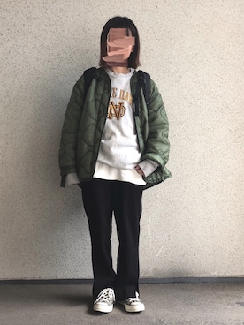 megさん（レディース・152cm）の冬コーディネート