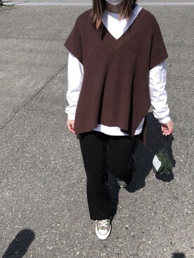 megさん（レディース・152cm）の秋コーディネート