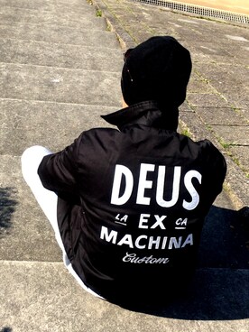 「DEUS EX MACHINA（デウスエクスマキナ）のアイテム（ブルゾン）」を使った、DAICHIさん（メンズ・175cm）の春コーディネート