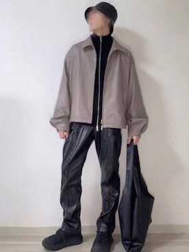 リブジップアップニットを使ったメンズ人気ファッションコーディネート Wear