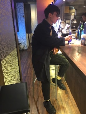 「HERE'S（HERE'S）のアイテム（トップス）」を使った、なぎさん（メンズ・177cm）の冬コーディネート