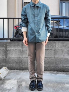 「YARD PLUS（ヤードプリュス）のアイテム（スラックス）」を使った、takahiroさん（メンズ・163cm）の春コーディネート