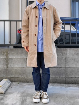 MHL.(エムエイチエル)の「COTTON NYLON CANVAS(ステンカラーコート ...