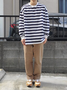 「NEW BALANCE（ニューバランス）の【別注】 ＜New Balance（ニューバランス）＞ RC205 SNK M/スニーカー（スニーカー）」を使った、takahiroさん（メンズ・163cm）の秋コーディネート