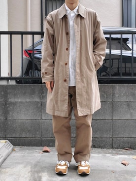 MHL.(エムエイチエル)の「COTTON NYLON CANVAS(ステンカラーコート ...
