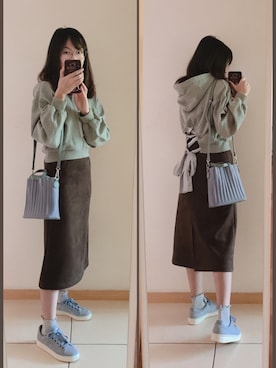 「CURI BISCUI（キュリ　ビスキュイ）のアイテム」を使った、yuyanllさん（レディース・159cm）の秋コーディネート