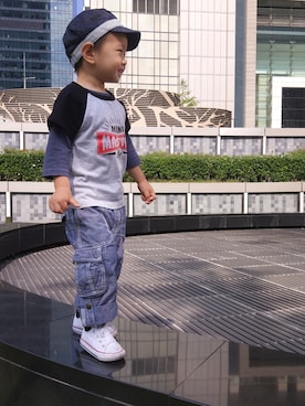 「DOUBLE_B（ダブルビー）のアイテム（帽子）」を使った、MaggieMさん（レディース・163cm）の秋コーディネート