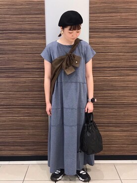 「coenスタッフスタイリング」｜「アイテム（レッグウェア）」を使った、coen   ありさん（レディース・155cm）の夏コーディネート