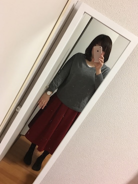 かぁこさん（レディース・156cm）の冬コーディネート