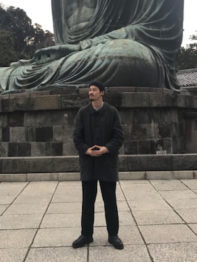 「パラブーツ」｜「アイテム（その他アウター）」を使った、tkdさん（メンズ・177cm）の秋コーディネート