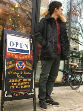 kazuさん（メンズ・180cm）の冬コーディネート