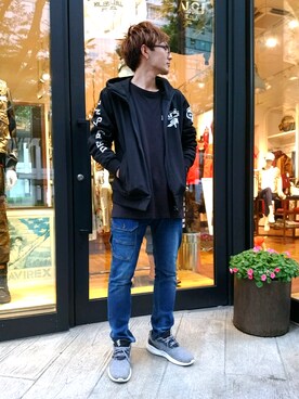 「AVIREXMILITARYCAMP」｜kazuさん（メンズ・180cm）の秋コーディネート