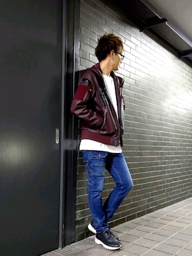 「AVIREXMILITARYCAMP」｜kazuさん（メンズ・180cm）の秋コーディネート