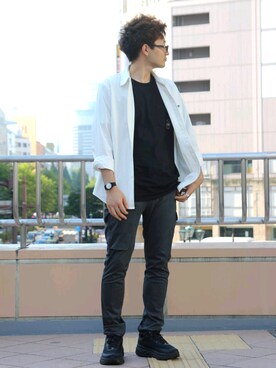「AVIREX（アヴィレックス）のアイテム（腕時計）」を使った、kazuさん（メンズ・180cm）の夏コーディネート