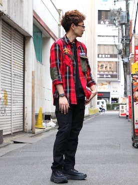 「AVIREX（アヴィレックス）のアイテム（腕時計）」を使った、kazuさん（メンズ・180cm）の夏コーディネート