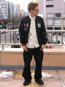 kazuさん（メンズ・180cm）の冬コーディネート