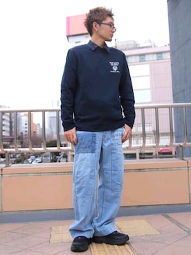 ニット セーターを使った Avirex仙台 のメンズ人気ファッションコーディネート Wear