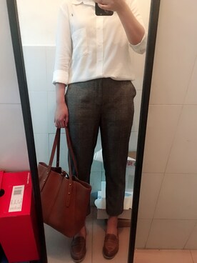 「UNKNOWN.（アンノウン）のアイテム（バッグ）」を使った、sueyunさん（レディース・163cm）の春コーディネート