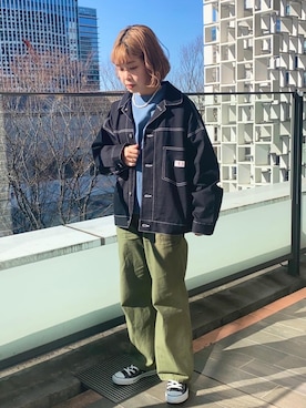 「SMITH'S（スミス）のアイテム（ジャケット/アウター）」を使った、coen ゆみさん（レディース・160cm）の冬コーディネート