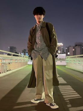 「Steven Alan（スティーブンアラン）のアイテム（ジャケット/アウター）」を使った、しゅうさん（メンズ・175cm）の春コーディネート