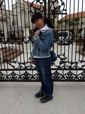 「BRONX（ブロンクス）のアイテム」を使った、とっくんさん（レディース・158cm）の冬コーディネート