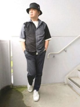 「アンカースミス」｜とっくんさん（メンズ・170cm）の夏コーディネート