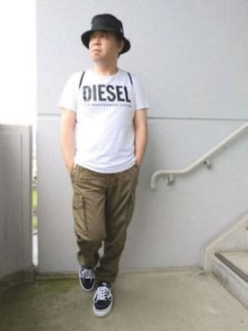 「DEISEL」｜とっくんさん（メンズ・170cm）の夏コーディネート