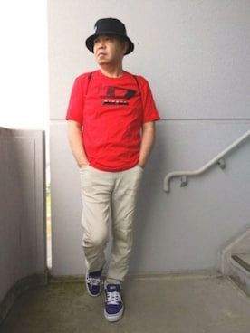 「DEISEL」｜とっくんさん（メンズ・170cm）の夏コーディネート