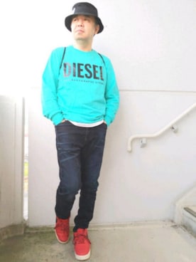 「DEISEL」｜とっくんさん（メンズ・170cm）の秋コーディネート