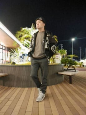 「DIESEL（ディーゼル）のアイテム（ブルゾン）」を使った、とっくんさん（メンズ・170cm）の春コーディネート