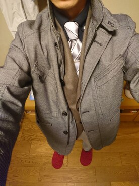 「アイテム（ブルゾン）」を使った、エッチ前さん（メンズ・170cm・30代）の冬コーディネート