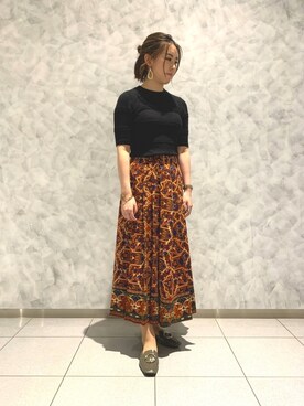 「HIMIKO On Rouge（ヒミコオンルージュ）のアイテム」を使った、HIMIKO　有楽町マルイ店さん（レディース・163cm）の秋コーディネート