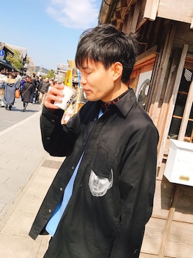 「おかげ横丁」｜YO−TAさん（メンズ・173cm）の春コーディネート