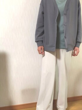 カーディガン ボレロを使った ペールトーン のメンズ人気ファッションコーディネート Wear