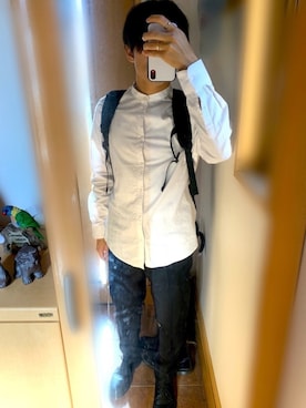 「GRAM（グラム）のアイテム（アクセサリー）」を使った、Eichiさん（メンズ・177cm）の秋コーディネート